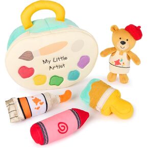 Baby GUND My First Sports Bag Stuffed Plush Playset, Baby Gift Toys for Boys and Girls Ages 1 & Up, 5 Piece, 8"
