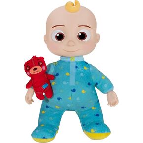 CoComelon Musical JJ Plush Doll - Press Tummy to Sing Bedtime Song Clips - Includes Feature and Small Pillow Plush Teddy Bears