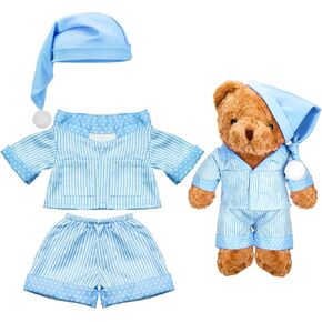 Civaner Pink Stripe Bear Clothes Stuffed Animal Clothes 12 -16 Inch Build a Lovely Stuffed Animal Costumes and Accessories Fit(Pink)