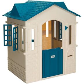 Little Tikes Cape Cottage Printend Princess Playhouse for Kids ، في الهواء الطلق ، مع أبواب ونوافذ عمل ، للأطفال الصغار الذين تتراوح أعمارهم بين 2 سنوات ، وردي ، كبير