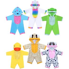 Doll Clothes,12 inch Baby Doll Clothes[6 Sets Animal Styling ] for 10 inch Dolls /11 inch Baby Dolls/ 12 inch Baby Dolls (6 Set)
