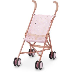 LullaBaby – Doll Stroller – Foldable Frame – Star-Print Design – Baby Doll Accessories – Toys For Kids Ages 2 & Up – Baby Doll Stroller