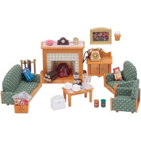 Calico Critters Comfy Living Room Set - Toy Dollhouse Furniture & Accessories Set for Ages 3+