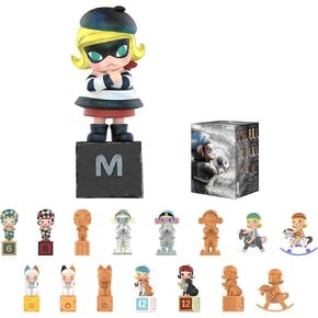 POP MART Molly Anniversary Statues Classical Retro Blind Box Figures, Random Design Toys for Modern Home Decor, Collectible Toy Set for Desk Accessories, 1PC