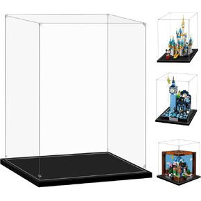 Acrylic Display Case for Lego 71040 The Disney Castle, 20.07x14.17x30.7inches (51x36x78cm), Protect Your Collectibles from Dust with a Clear Showcase