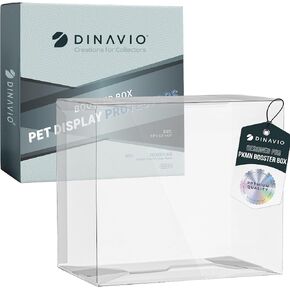 PET Plastic PKMN Booster Box Protector - Booster Box Case Display Protectors - Compatible with English Modern PKMN Booster Boxes - 0.5mm Thick (Pack of 10)