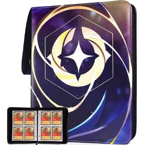 Premium Binder Compatible with Lorcana Cards 990 Pockets Collectible Card Holder for Sports Cards and other TCG Trading Cards with 55 Sleeves.