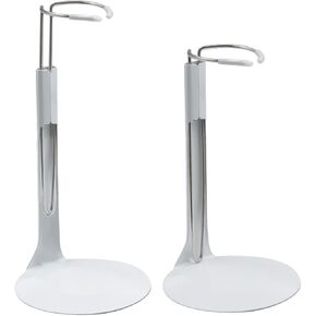 دمى قابلة للتعديل حاملات عرض ، 8 "إلى 12" دمى أو أرقام العمل ، الخصر يتراوح من 2 إلى 2.5 بوصة ، 5.5 إلى 9 بوصات (1 ، أبيض) in Kuwait