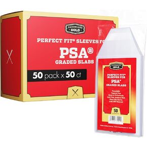 أكمام بطاقات من الورق المقوى من الورق المقوى PSA - 50 عددًا مثاليًا من الأكمام القابلة للاستيلاء على لعبة البيسبول ذات الدرجات العالية ، كرة القدم ، والألعاب ، والبطاقات الرياضية - أحواض ألواح PSA ، وحامي ، حمض البطاقات الحميمة in Kuwait