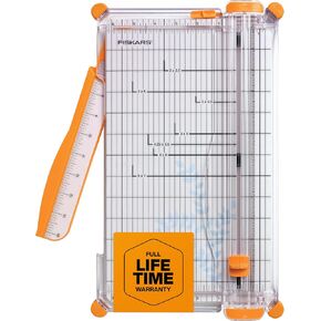 Fiskars Precision Paper Trimmer - Easy, Safe and Accurate for Crafts, Gifts, Cards and More - Always Cuts Straight