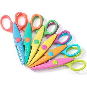 Mr. Pen- Craft Scissors Decorative Edge, 6 Pack, Craft Scissors, Zig Zag Scissors, Decorative Scissors, Scrapbooking Scissors, Fancy Scissors, Scissors for Crafting, Pattern Scissors, Design Scissors