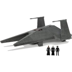 STAR WARS Micro Galaxy Squadron Inquisitor Transport Scythe - 7-Inch Starship Class Vehicle with Three 1-Inch Micro Figure Accessories