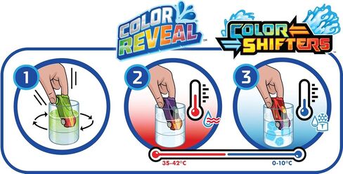 Hot Wheels Toy Car, 1:64 Scale Color Shifters Vehicle with Repeat Color Change in ICY Cold or Very Warm Water (Styles May Vary in Saudi Arabia