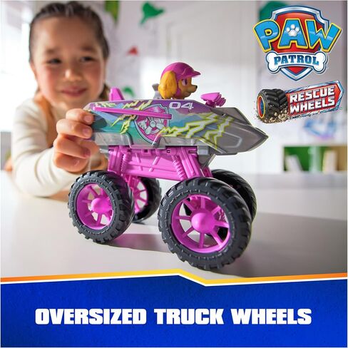 Paw Patrol: Rescue Wheels Skye’s Jet, Toy Truck with Transformation into Jet-Mode and Collectible Action Figure, Kids Toys for Boys & Girls Ages 3+ in Kuwait
