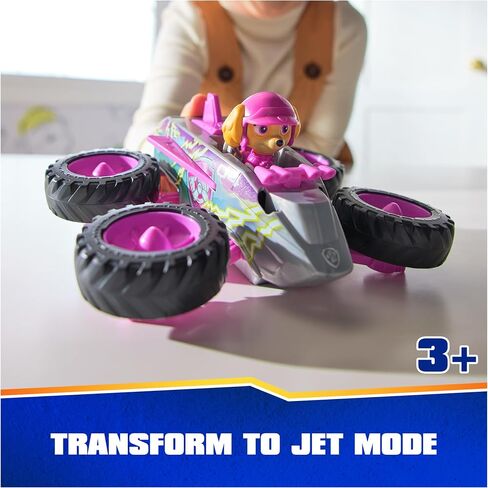 Paw Patrol: Rescue Wheels Skye’s Jet, Toy Truck with Transformation into Jet-Mode and Collectible Action Figure, Kids Toys for Boys & Girls Ages 3+ in Kuwait