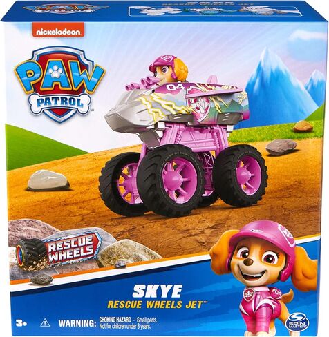 Paw Patrol: Rescue Wheels Skye’s Jet, Toy Truck with Transformation into Jet-Mode and Collectible Action Figure, Kids Toys for Boys & Girls Ages 3+ in Kuwait