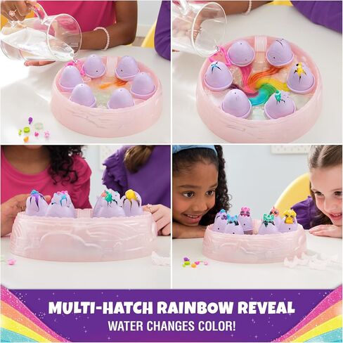 Hatchimals Alive, Rainbow Hatchery with 6 Mini Figures in Color Reveal Eggs & Over 10 Accessories, Kids Toys for Ages 3 and up in Saudi Arabia