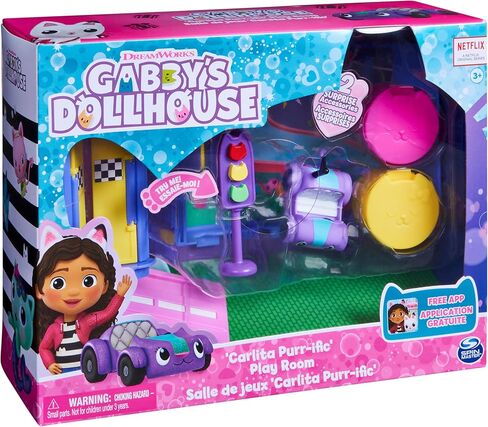 Dollhouse Dollhouse Gabby ، غرفة موسيقى Groovy مع Daniel James Catnip Figure ، و 2 إكسسوارات ، وقطعتان للأثاث ، و 2 شحنات ، ولعب الأطفال للأعمار 3 وما فوق in Kuwait