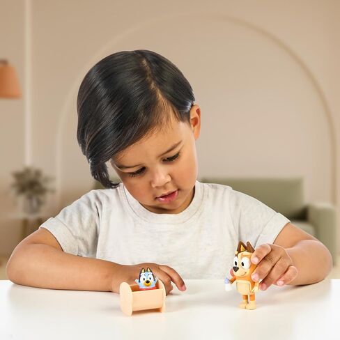 Bluey Figure 2-Pack Baby Race | 2 Figure Pack with Chilli and Baby with Cradle Accessory in Saudi Arabia