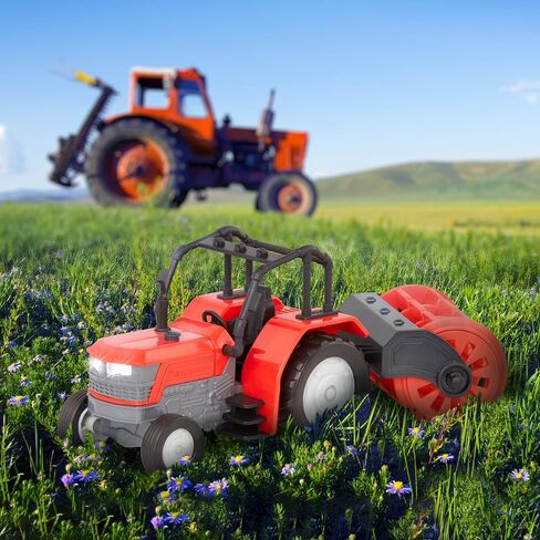 مدفوعًا بـ Battat - Micro 1:24 Scale - لعبة جرار - لعبة مزرعة مع مقطورة قابلة للفصل - الضوء والضوء الواقعي - لعبة الهدايا للأطفال الذين تتراوح أعمارهم بين 3+ in Kuwait