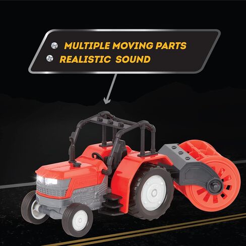 مدفوعًا بـ Battat - Micro 1:24 Scale - لعبة جرار - لعبة مزرعة مع مقطورة قابلة للفصل - الضوء والضوء الواقعي - لعبة الهدايا للأطفال الذين تتراوح أعمارهم بين 3+ in Kuwait