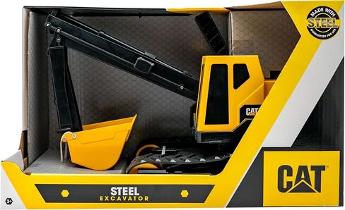 CAT Construction Toys, Steel Front Loader 16", Classic Heavy-Duty Yellow Construction Vehicle Toy with Real Working Arm and Bucket, For Kids and Toddlers Ages 3+ in Saudi Arabia