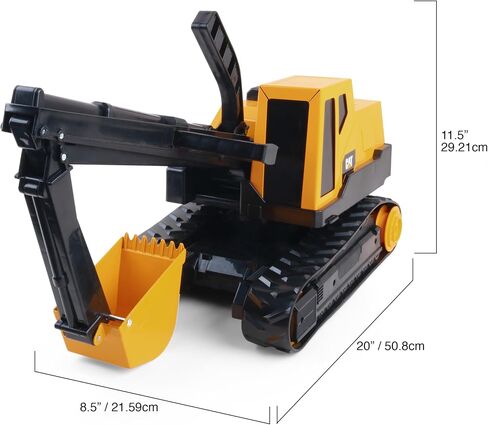 CAT Construction Toys, Steel Front Loader 16", Classic Heavy-Duty Yellow Construction Vehicle Toy with Real Working Arm and Bucket, For Kids and Toddlers Ages 3+ in Saudi Arabia