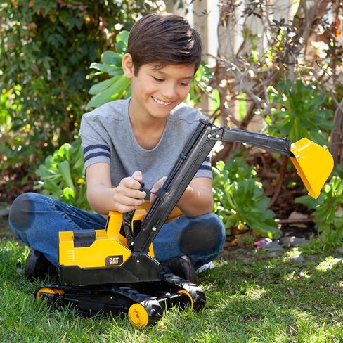 CAT Construction Toys, Steel Front Loader 16", Classic Heavy-Duty Yellow Construction Vehicle Toy with Real Working Arm and Bucket, For Kids and Toddlers Ages 3+ in Saudi Arabia