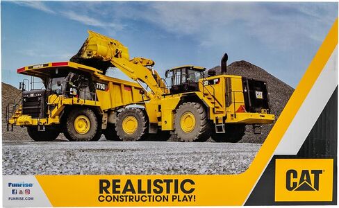 CAT Construction Toys, Steel Front Loader 16", Classic Heavy-Duty Yellow Construction Vehicle Toy with Real Working Arm and Bucket, For Kids and Toddlers Ages 3+ in Saudi Arabia