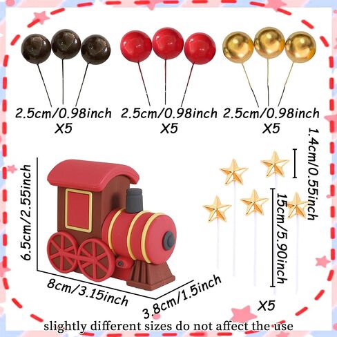 JeVenis Christmas Train Cake Decoration Train Cake Topper Train Theme Birthday Decorations Baby Shower Party Supplies Baby Shower Cake Decoration in Saudi Arabia