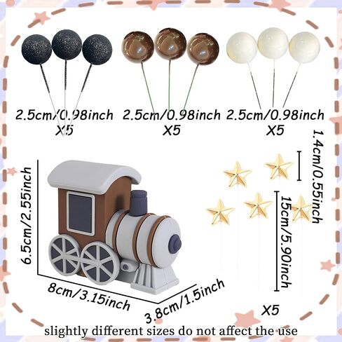 JeVenis Christmas Train Cake Decoration Train Cake Topper Train Theme Birthday Decorations Baby Shower Party Supplies Baby Shower Cake Decoration in Saudi Arabia