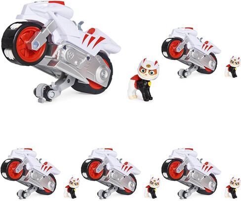 Paw Patrol ، Moto Pups Wildcat’s Deluxe Proud Back Motorcycle Motor مع ميزة Wheelie و Toy Figure in Kuwait