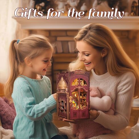 Fsolis Book Nook Kit, DIY Miniature House Room Kit for Adult Activity Mini Puzzle Booknooks Bookshelf Alley Decor Gifts for Women Teenagers Craft Lovers（OWL Bookstore） in Kuwait