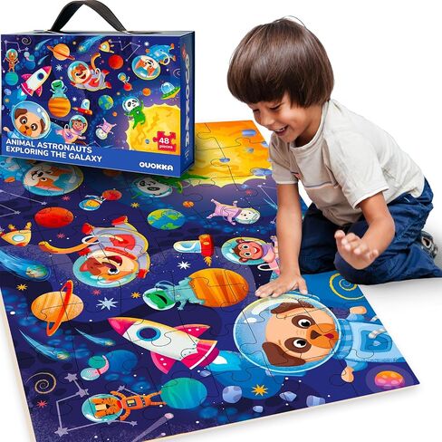 QUOKKA Giant Floor Puzzles for Kids Ages 4-6 - 2x3 Feet 48 Piece Puzzles for Toddlers 3-5 - Large Educational Kids Puzzles Ages 2-4 - Bugs Activity Game for Boys and Girls in Saudi Arabia