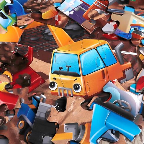 Jumbo Floor Puzzle for Kids,Recycling Garbage Truck Jigsaw Large Puzzles,48 Piece Trash Truck Vehicle Puzzle for Toddler Ages 3-5,Children Learning Preschool Educational Toys,Gift for 4-8 Years Old in Saudi Arabia