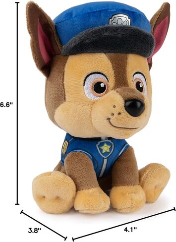 Gund Paw Paw Patrol Chase في لعبة ضابط شرطة توقيع الزي ، والحيوان المحشوة للأعمار 1 وما فوق ، 6 "(قد تختلف الأنماط) in Saudi Arabia