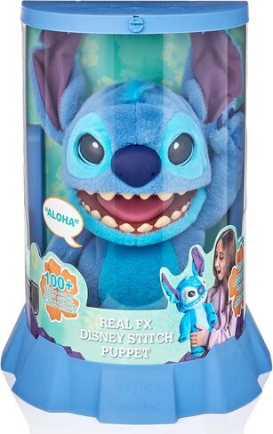 WOW! Stuff Disney Stitch Puppetronic by RealFX | with a Limited 1st Edition Certificate | Looks, Feels & Sounds Real! | Disney's Lilo & Stitch | Over 100 Action & Sounds | 18" High | Ages 6+ in Saudi Arabia