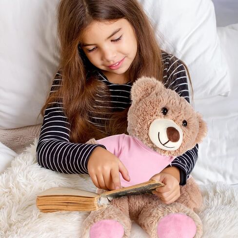 Bear Tee Shirt Fit 14-18inch Bear Clothes Stuffed Animal Clothes Shirt Basic Stuffed Dolls Shirt, White in Saudi Arabia