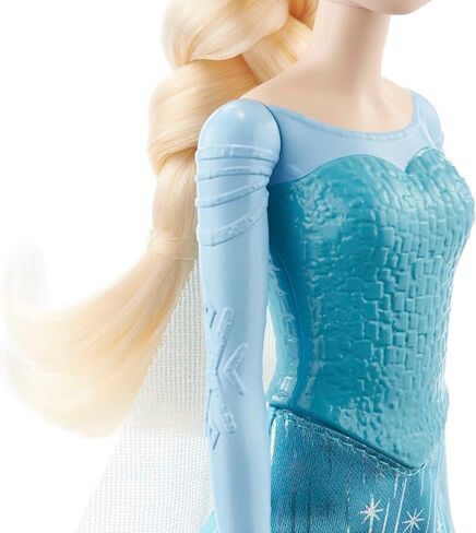 Mattel Disney Princess Dolls, Elsa Posable Fashion Doll with Signature Clothing and Accessories, Disney's Frozen Movie Toys in Saudi Arabia