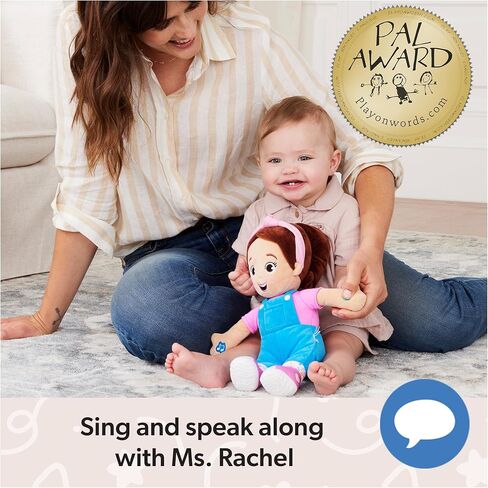 Ms. Rachel Official Speak & Sing Doll, 16" Tall Interactive Toy with 4 Songs & 16+ Phrases, Toddler Toys for Girls & Boys Ages 6 Months to 3+ Years in Saudi Arabia