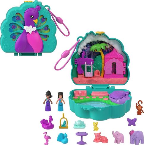 Polly Pocket Compact Playset, Otter Aquarium with 2 Micro Dolls & Accessories, Travel Toys with Surprise Reveals (Amazon Exclusive) in Kuwait