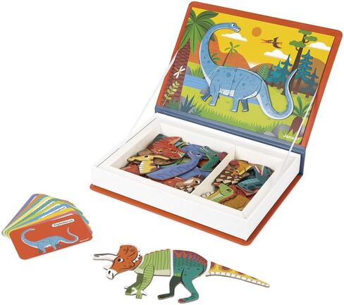 Janod MagnetiBook 41 pc Magnetic Animal Mix and Match Game - Ages 3+ - J02723 in Saudi Arabia