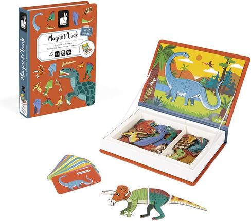 Janod MagnetiBook 41 pc Magnetic Animal Mix and Match Game - Ages 3+ - J02723 in Saudi Arabia