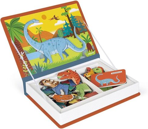 Janod MagnetiBook 41 pc Magnetic Animal Mix and Match Game - Ages 3+ - J02723 in Saudi Arabia
