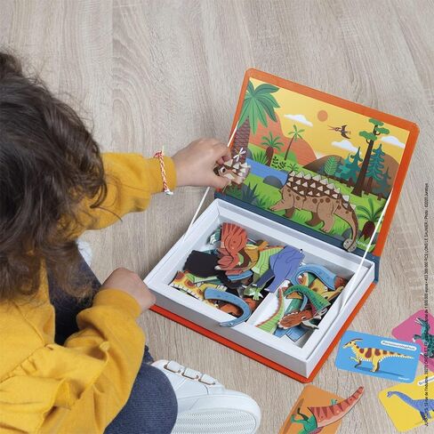 Janod MagnetiBook 41 pc Magnetic Animal Mix and Match Game - Ages 3+ - J02723 in Saudi Arabia
