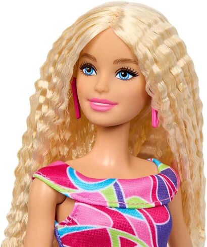 Barbie Fashionistas Doll #223 with Blonde Wavy Hair, Totally Hair-Inspired Dress & Accessories, 65th Anniversary Collectible Toy in Saudi Arabia