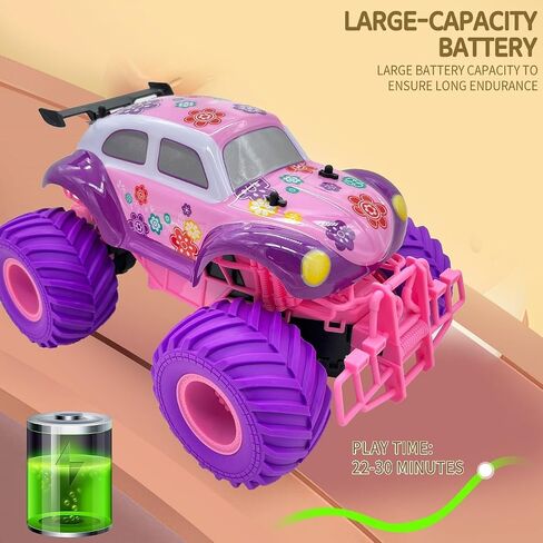 Threeking 1:16 Waterproof Monster Truck Pickup Toys RC Cars Amphibious Remote Control Car Truck 4WD All Terrain Off-Road Toy for 4 5 6 7 8 9 10 11 12 Year Old Boys Girls Toys Gifts Presents in Kuwait