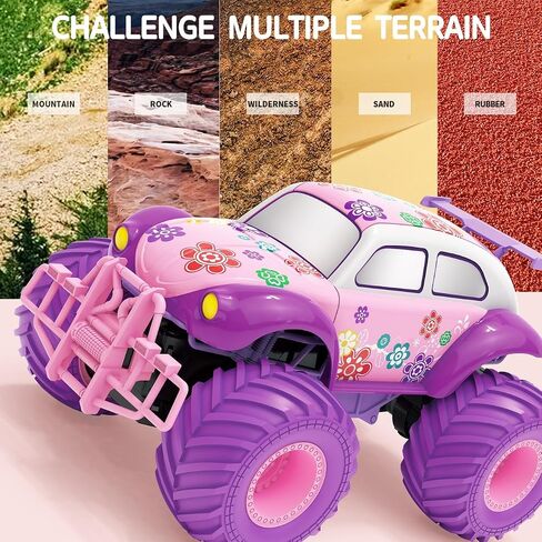 Threeking 1:16 Waterproof Monster Truck Pickup Toys RC Cars Amphibious Remote Control Car Truck 4WD All Terrain Off-Road Toy for 4 5 6 7 8 9 10 11 12 Year Old Boys Girls Toys Gifts Presents in Kuwait