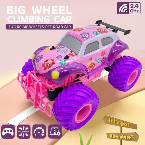 Threeking 1:16 Waterproof Monster Truck Pickup Toys RC Cars Amphibious Remote Control Car Truck 4WD All Terrain Off-Road Toy for 4 5 6 7 8 9 10 11 12 Year Old Boys Girls Toys Gifts Presents in Kuwait
