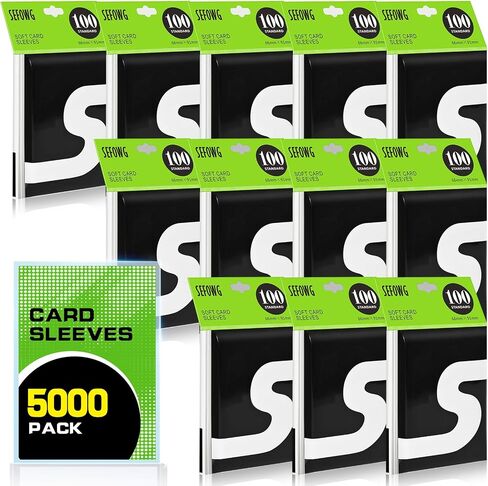 600 Counts Card Sleeves, Penny Clear Card Sleeves for Trading Cards, Baseball Card Sleeves, Trading Card Sleeve, Soft Sports Card Sleeves, Plastic Card Protector Sleeves for Football Game Cards, MTG in Kuwait
